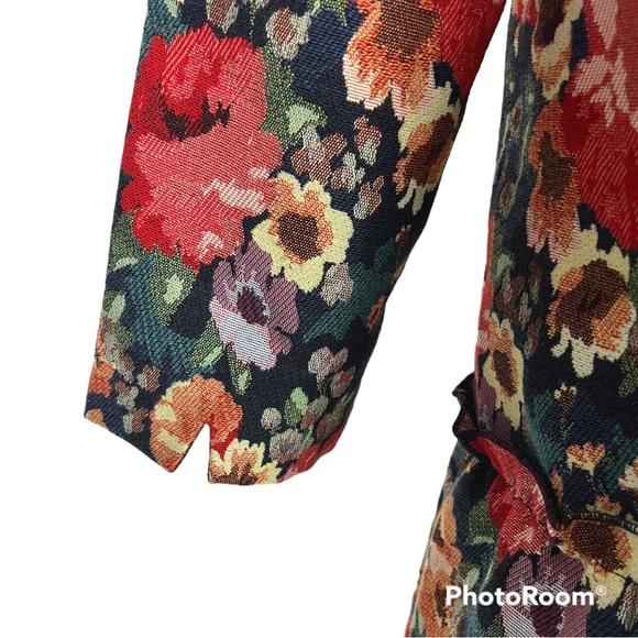 Sezane Robe Duoma Multicolor Floral Knit Mini Dress Size 36 US Size 4 - Picture 9 of 13